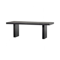 DINING TABLE BLACK MANGO WOOD 220       - DINING TABLES